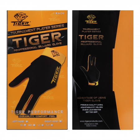 Перчатка Tiger Professional черная/желтая (S, M, L, XL)